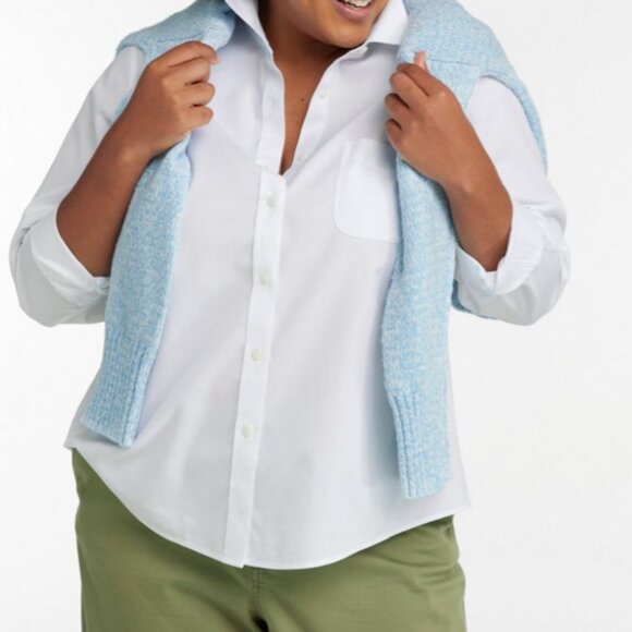 L.L. Bean Wrinkle-Free Pinpoint Oxford Cotton Shirt - Picture 2 of 10